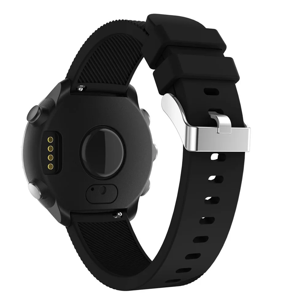 Мягкий саржевый силиконовый ремешок спортивный браслет для Garmin Forerunner 645