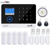 sms notice wifi 4g alarm system for home tuya app remote disarm 4g sim card gprs wireless smart home security alarm audio chat
