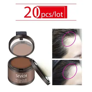 Sevich 7Color Hair Fluffy Powder 20pcslot Black Root Cover Up Natural Instant Hair Line Shadow Powder Hair Concealer