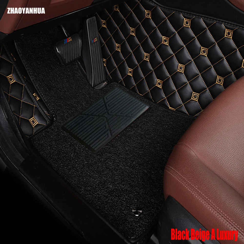 

ZHAOYANHUAcar floor mats made for Honda Civic CRV CR-V HRV Accord Crosstour FIT City car-styling carpet rugs case liners (2005-)