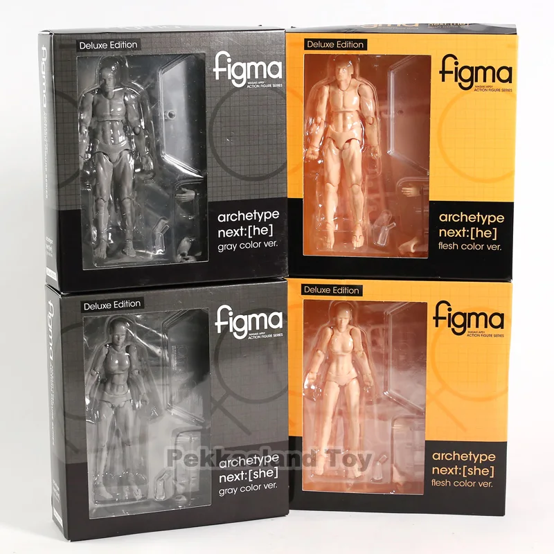 Экшн-фигурка Figma 2 0 Deluxe Edition Archetype Next She Or He тело тела плотного серого цвета ПВХ