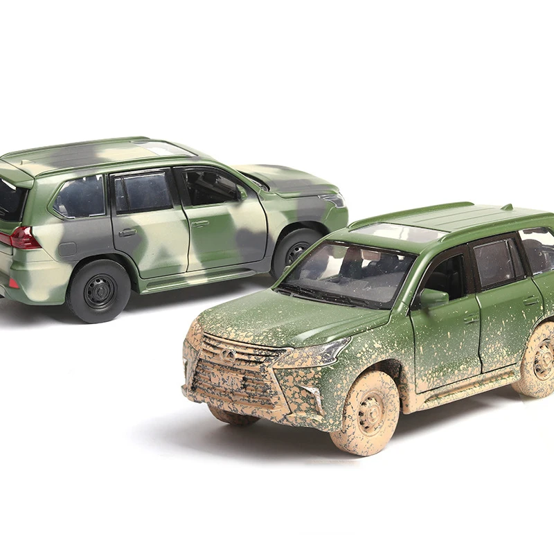 Модель литая автомобиля SUV в масштабе 1:32 внедорожная грунтовая версия LX570