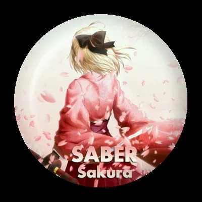 ZXFJXR 58 мм анимация Fate/stay night Saber Ishtar Mash Kyrielight рюкзак булавка брошь анимационный