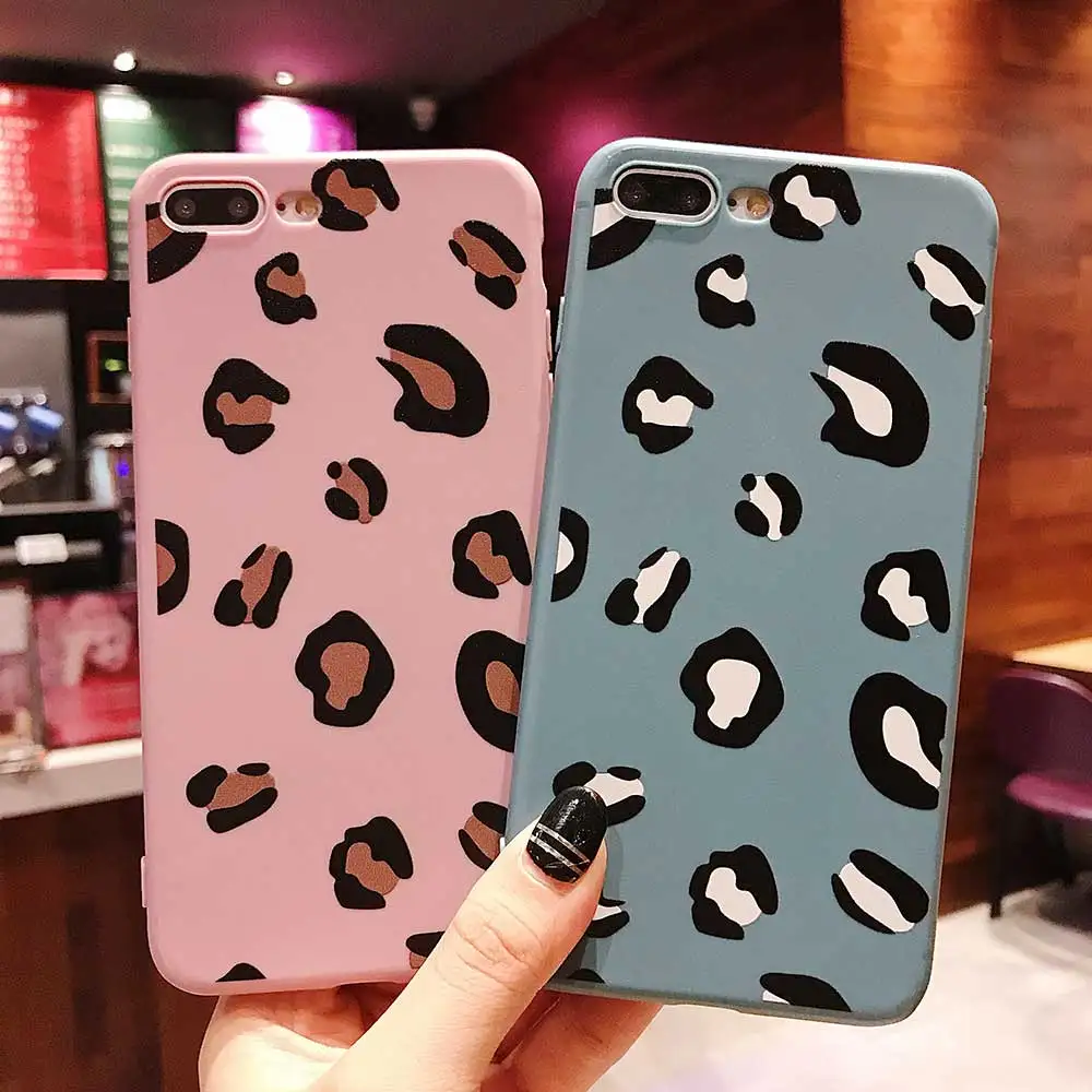 Роскошные чехлы для телефонов с леопардовым принтом iPhone X XR XS Max чехол 8 7 6S 6 plus