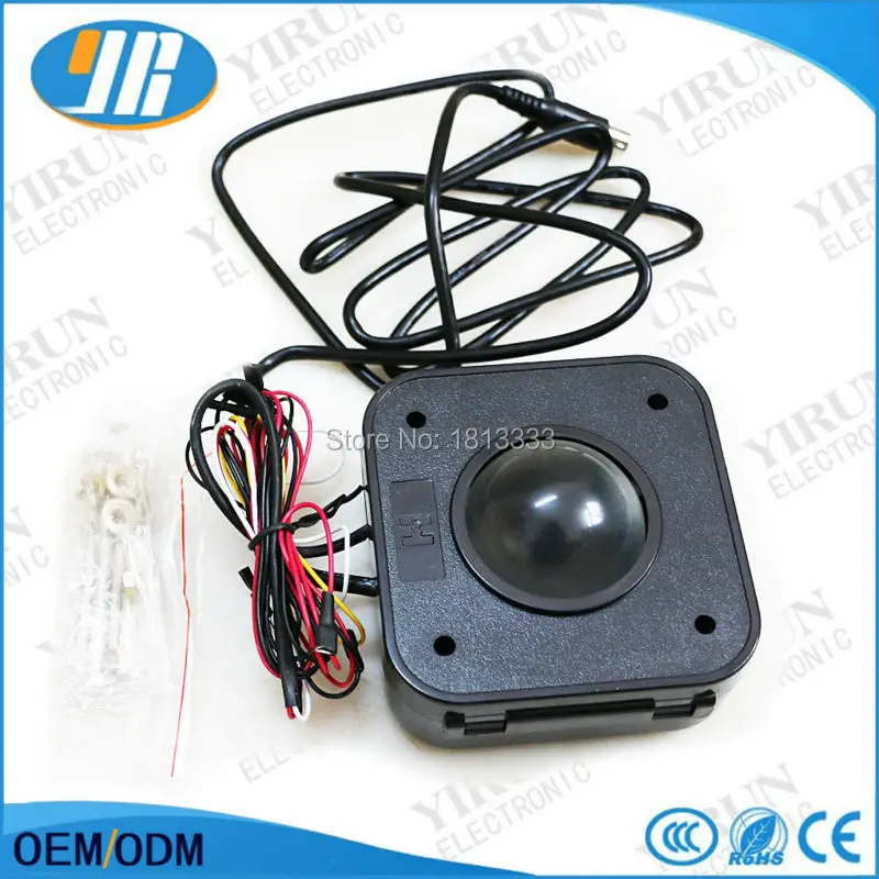 Аркадная игра 4 5 см горит светодиодный Trackball мыши PS/2 разъем PCB для аркадная