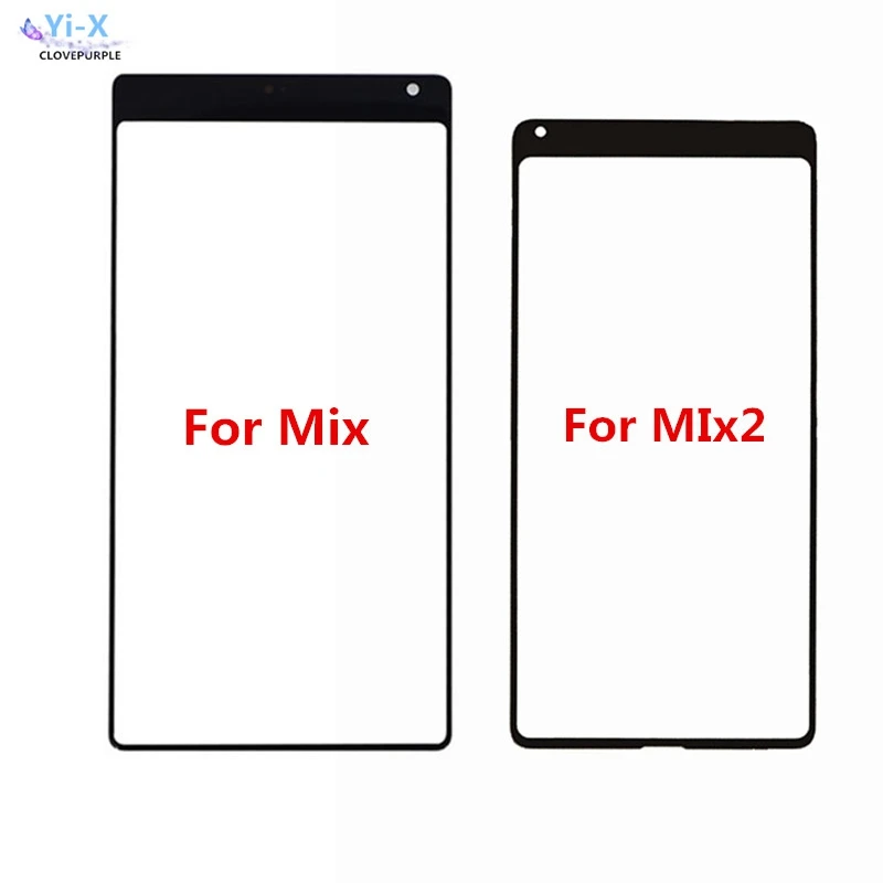 

Touch screen For XiaoMi Mix Xiaomi Mix2 Front Outer Glass Top Lens Touch Screen Panel (No Digitizer) Replacement Parts