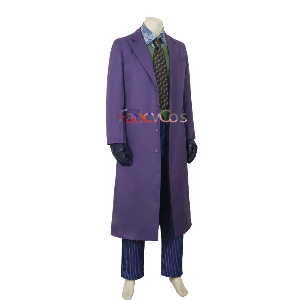 Костюм для Хэллоуина The Dark Knight Rise Joker фиолетовый маскарадный костюм взрослых