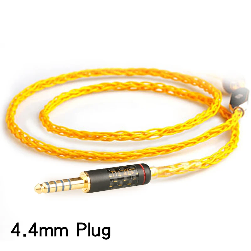 4.4 mm Plug Xiaofan a07 8 ядро Gu-Ag сплав обновления кабель 2,5/3,5/4,4 мм балансный кабель с MMCX/2pin разъем для sony ex1000 ie80 se846 - Цвет: 4.4 mm Plug