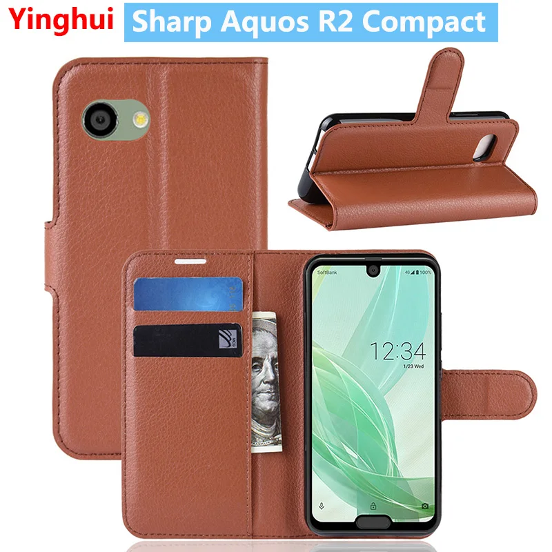 Для Sharp R2 Compact Flip кожаный чехол для Aquos SH-M09 Book Style кошелек с подставкой карт