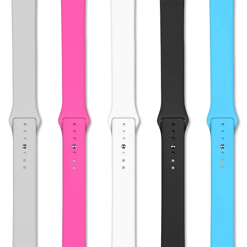 Ремешок сменный из мягкого силикона для Apple Watch Series 1/2/3 42 мм 38 40 44 мм|Ремешки часов| |