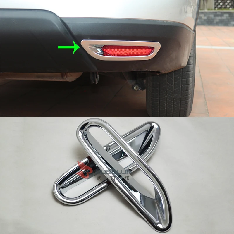 

Car Accessories Exterior Decoration ABS Chrome Rear Fog Lamp Light Cover Trims For Nissan X-Trail 2014 Car-styling