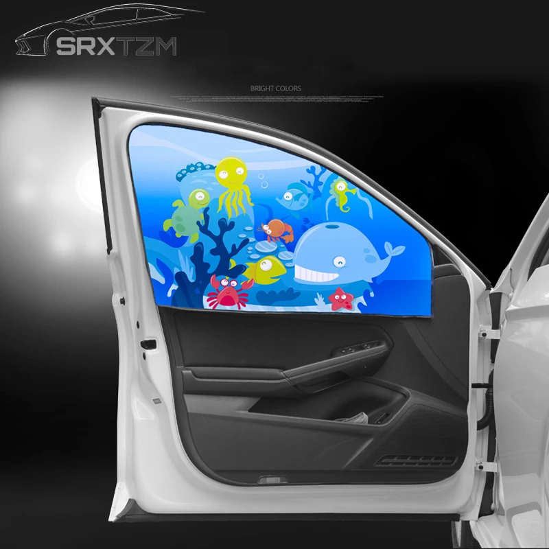 SRXTZM универсальные автомобильные солнцезащитные очки на присоске мультяшная