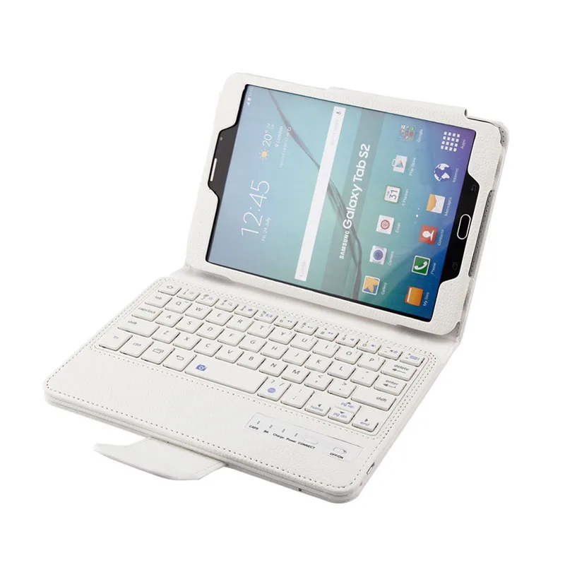 Новинка чехол для планшета съемная Bluetooth клавиатура + PU Чехол подставка Samsung Galaxy Tab