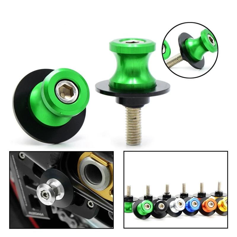 For Kawasaki Z900 Z 900 2017 Swing Arm Sliders Motorcycle CNC Swingarm Spools Stand Screws Slider M8 | Автомобили и мотоциклы