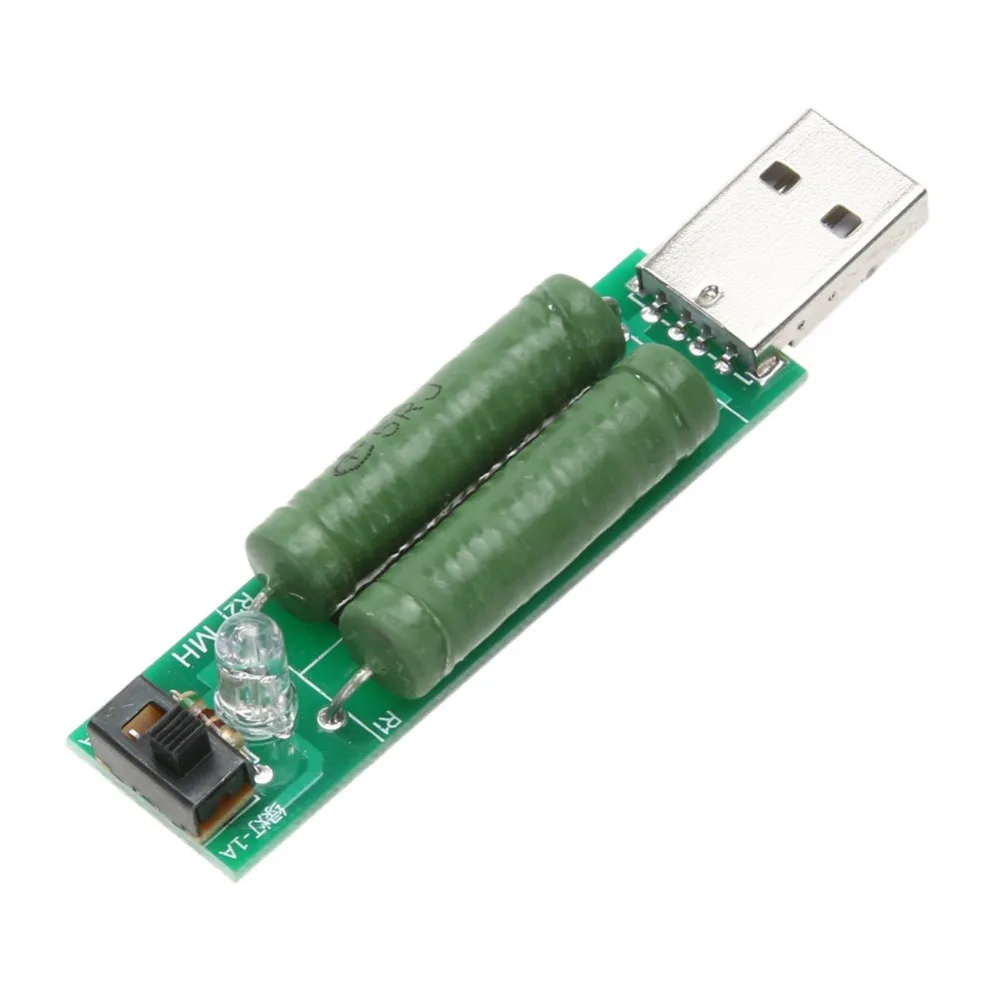 Мини USB Сопротивление нагрузке Силовые резисторы мобильный модуль старения