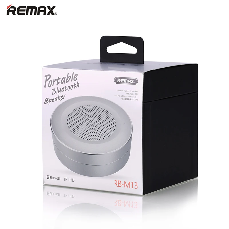 Беспроводная bluetooth колонка Remax портативная металлическая мини звуковая коробка с