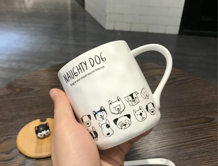 Креативный мультфильм 3D корги Французский бульдог керамические кружки милый большой емкости чашка "Собака" Студенческая Пара кружка для друга Подарочная чашка