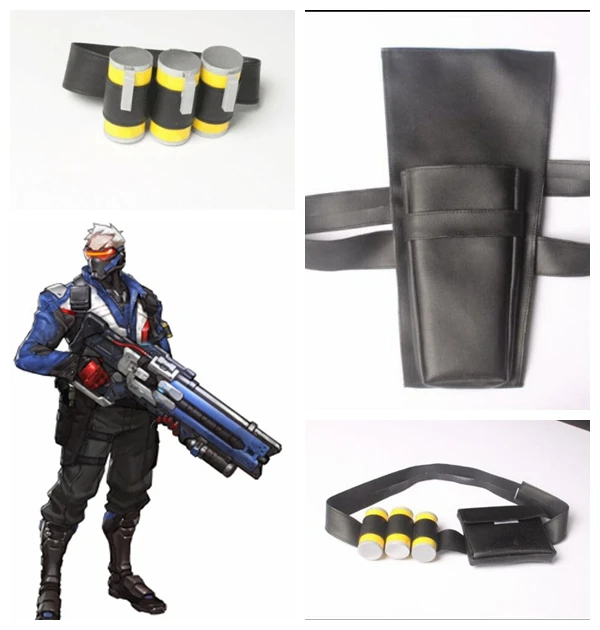 За часы Косплэй солдата ВЛ 76 талия кошелек плечевой ремень ног сумка желтый