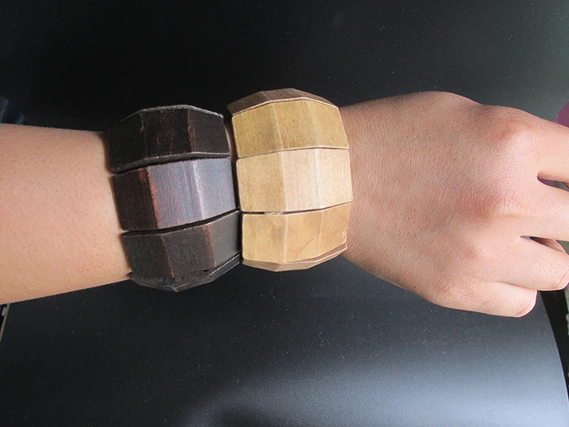 Бесплатная доставка! 5 шт./лот деревянный браслет большой ширины для мужчин может