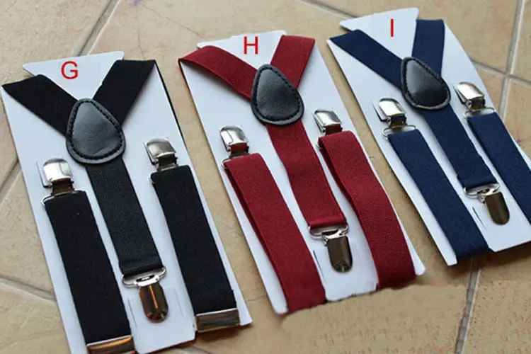 Детские эластичные подтяжки Y образной формы с регулируемыми лямками 8 цветов