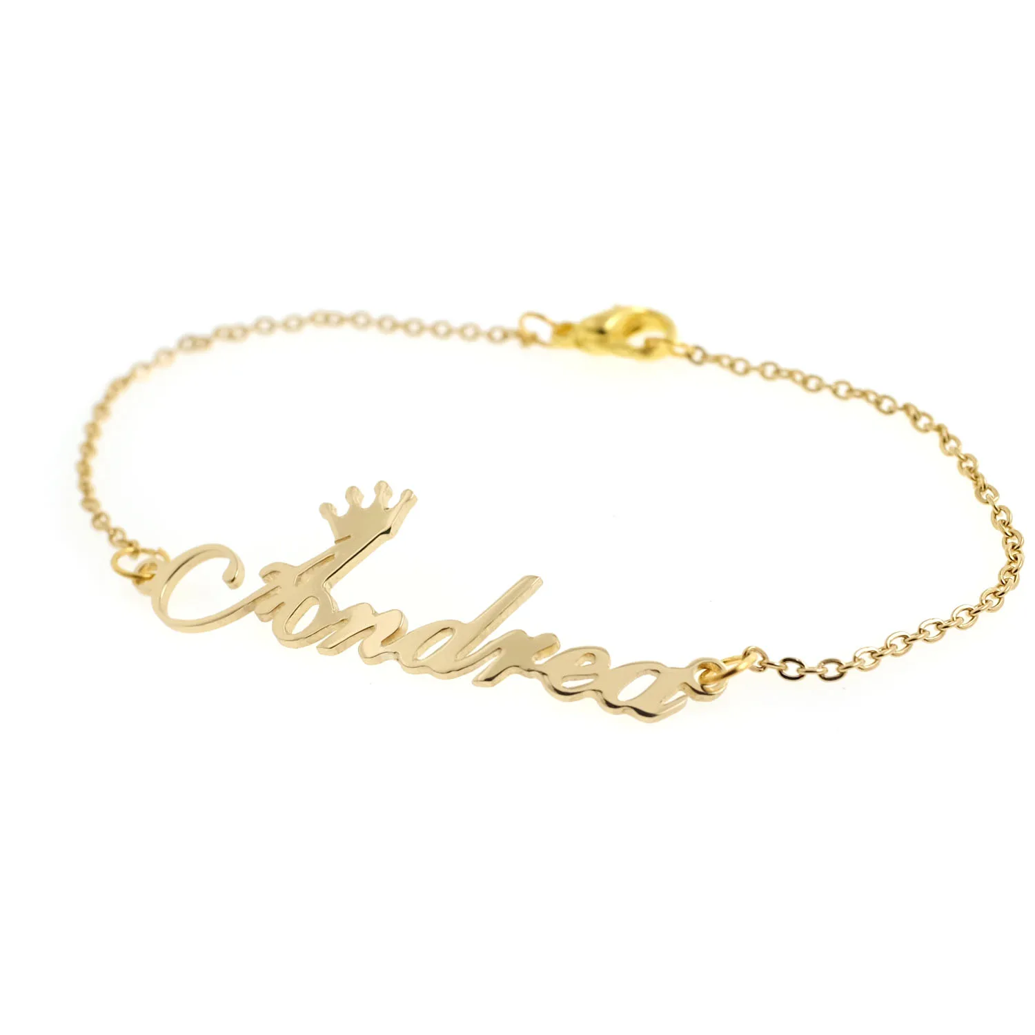 

Personalized Name Bracelet Crown Name Jewelry Valentine's Gift Customize Your Name Bracelet