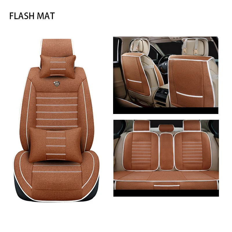 Льняные автомобильные чехлы для chevrolet lacetti captiva niva aveo sail optra аксессуары dodge challenger