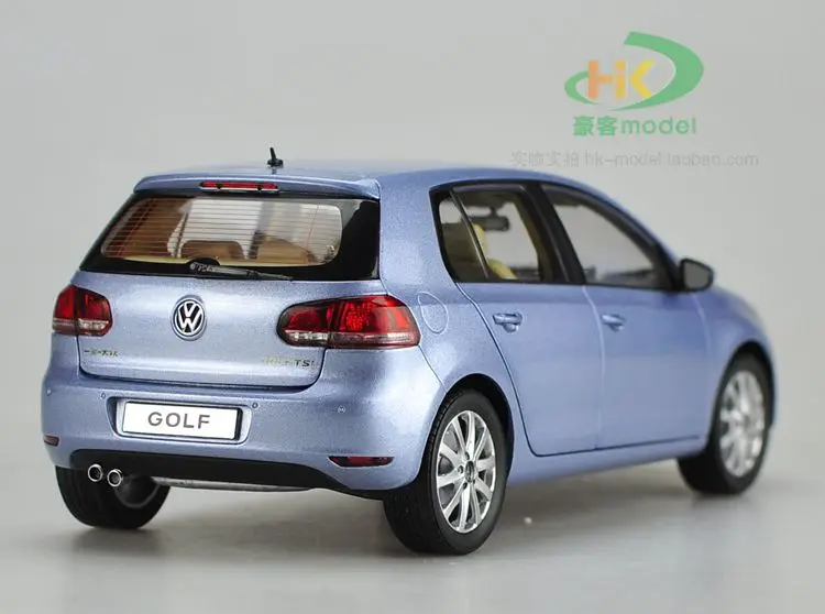 1:18 литая модель для гольфа 6 синяя автомобиля из сплава Коллекция игрушек подарки