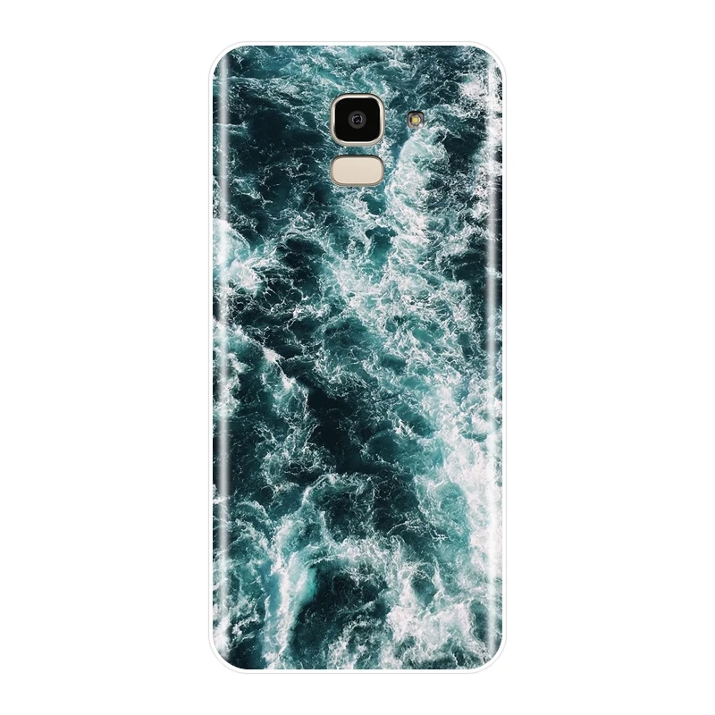 ТПУ задняя крышка для Samsung Galaxy J4 J6 J8 Plus волнистый мягкий чехол телефона