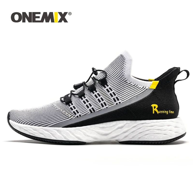

ONEMIX Brand Ultra Light Running Shoes Men Sneakers 2019 Breathable Reflective men Tennis Shoes Jogging Training Footwear