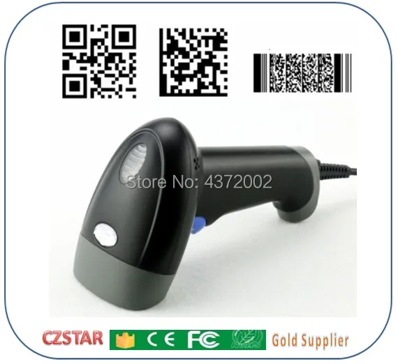 Беспроводной проводной USB 2D QR PDF417 устройство для считывания штрих кодов