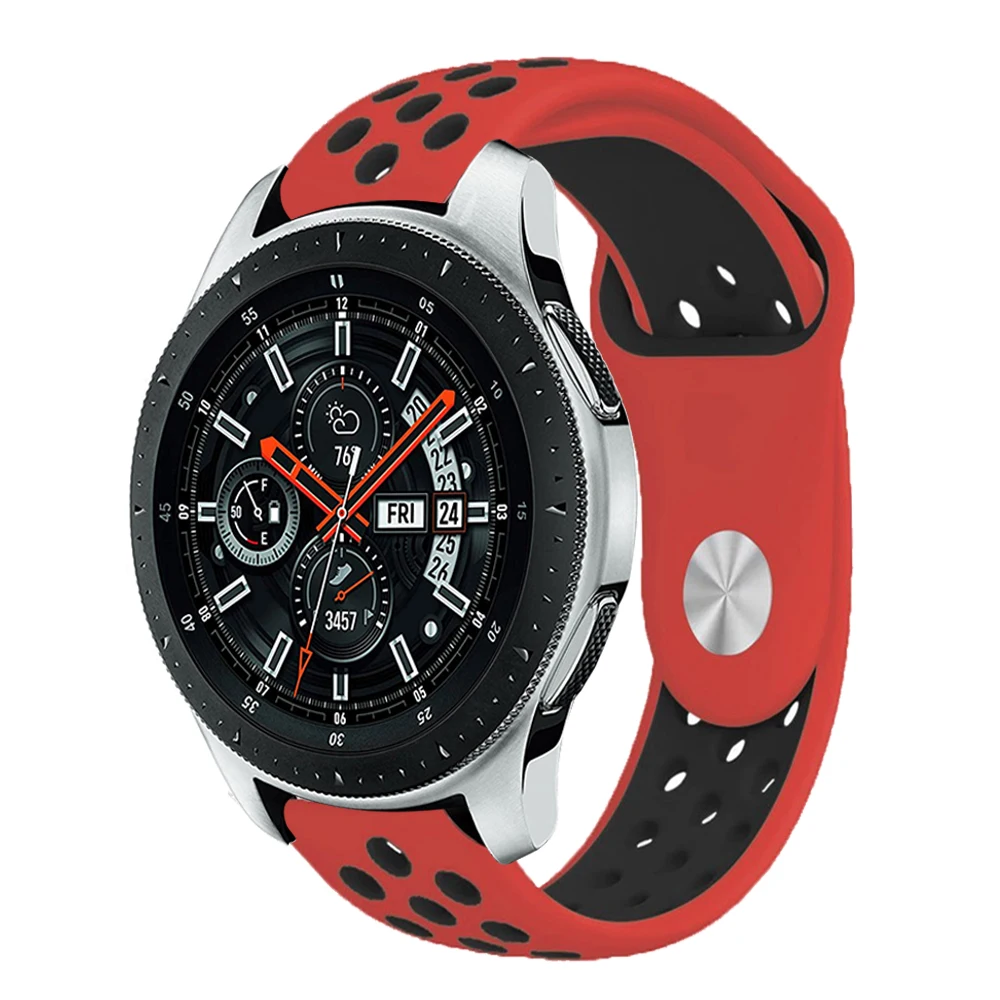 Спортивный силиконовый ремешок для Samsung Galaxy Watch 46 мм сменный S3 Frontier классический
