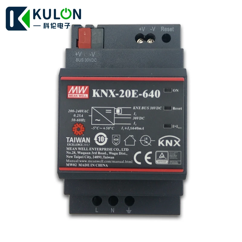 Блок питания MEAN WELL KNX-20E-640 640mA, 30 В постоянного тока, 20 Вт, meanwell KNX KNX-20E со встроенным дроссельным клапаном