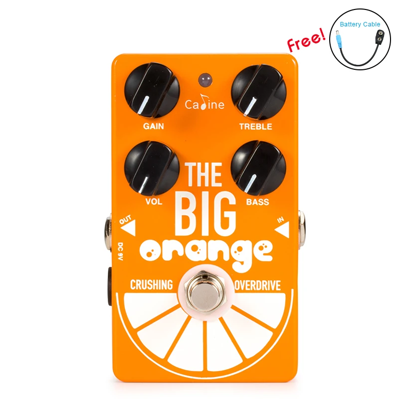 

New Arrival Caline CP-54 OD Guitar Pedal Overdrive THE BIG ORANGE crushing overdrive Guitar Effect Pedal True Bypass Effect Sale