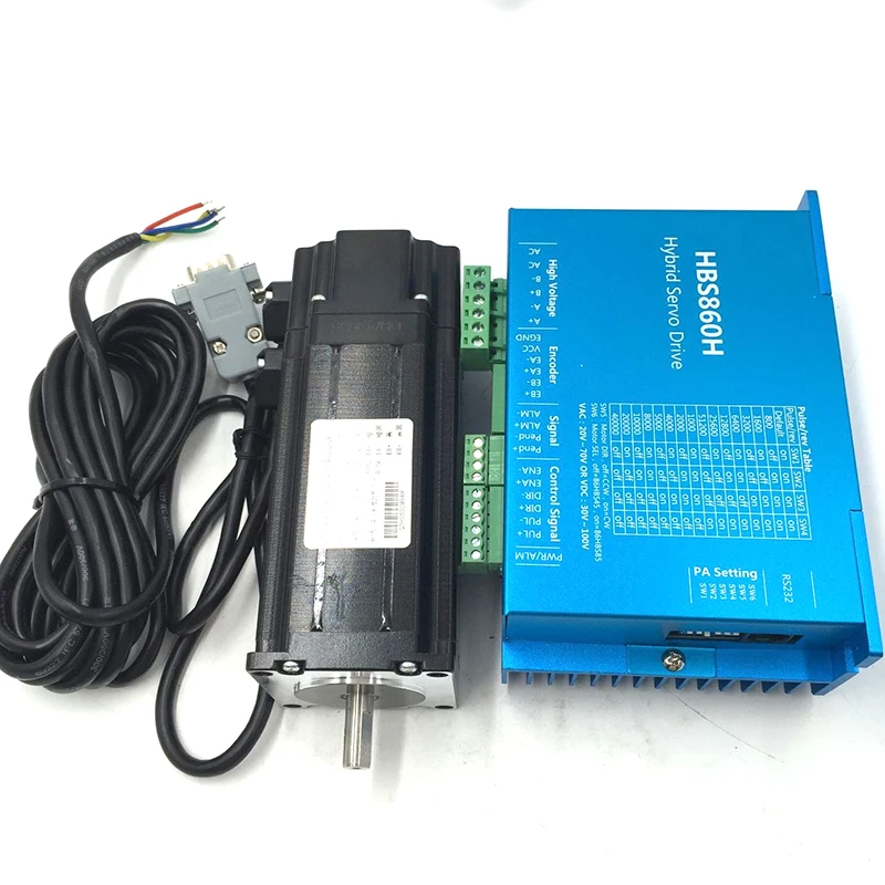 DSP CNC шаговые наборы HBS860H + 57HBS36 маршрутизатор NEMA23 3.6Nm замкнутый цикл шаговый привод