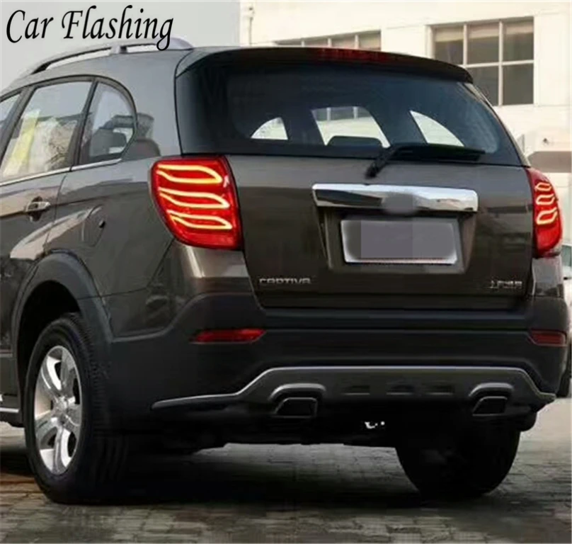Автомобильная проблесковая 2 шт. для Chevrolet Captiva 2008 2019 светодиодный задний бампер
