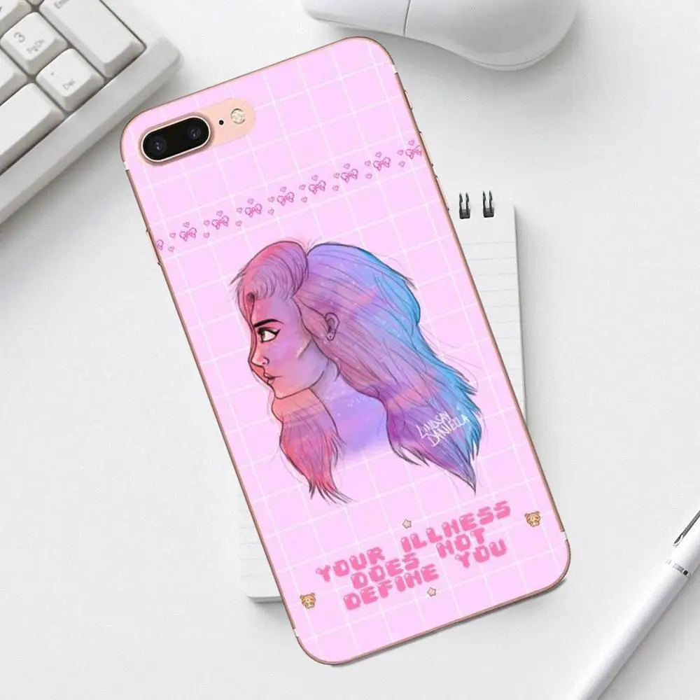Qdowpz Halsey Ghost для iPhone 4 4S 5 5C SE 6 6S 7 8 Plus X XS Max XR Galaxy A3 A5 J1 J3 J5 J7 2017 TPU Cool Best|Бамперы| |