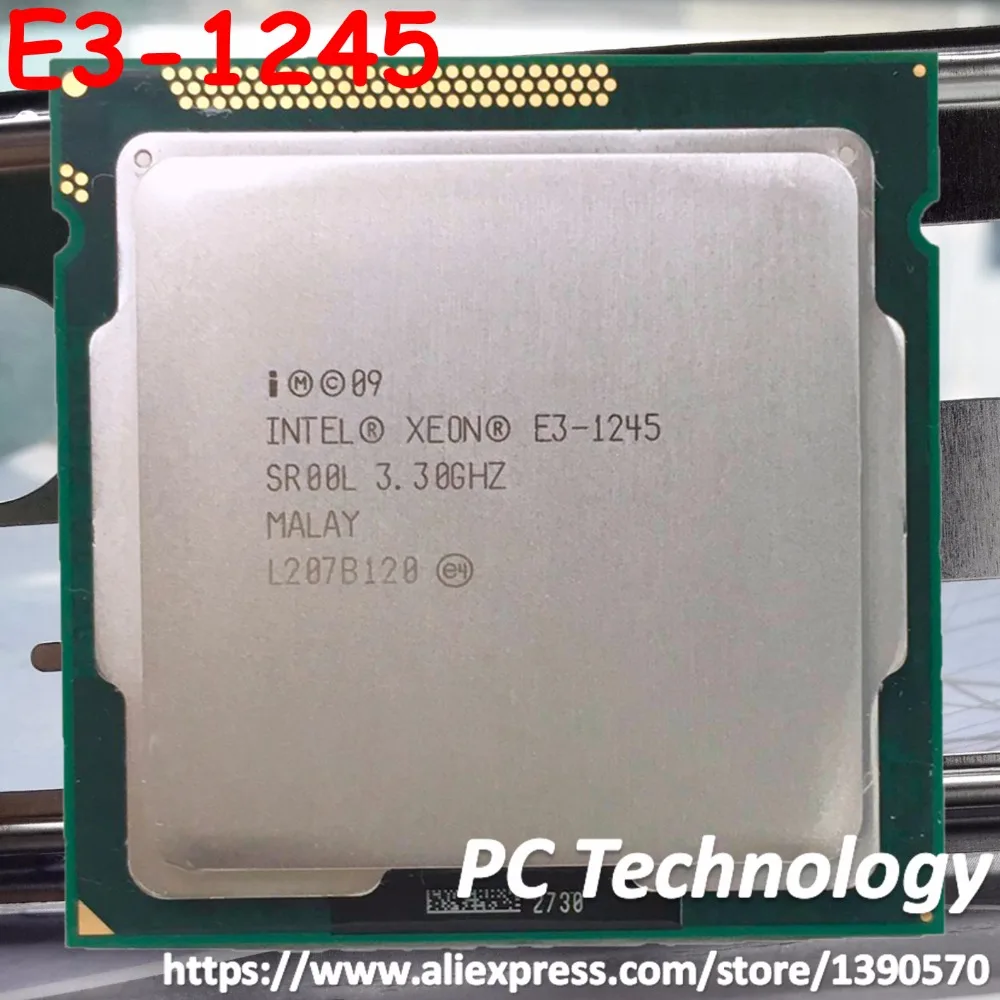 E3 1245 оригинальный INTEL XEON Quad core (8M кэш 3 30 ГГц) LGA1155 SR00L 95 Вт 32 нм 1 год гарантии