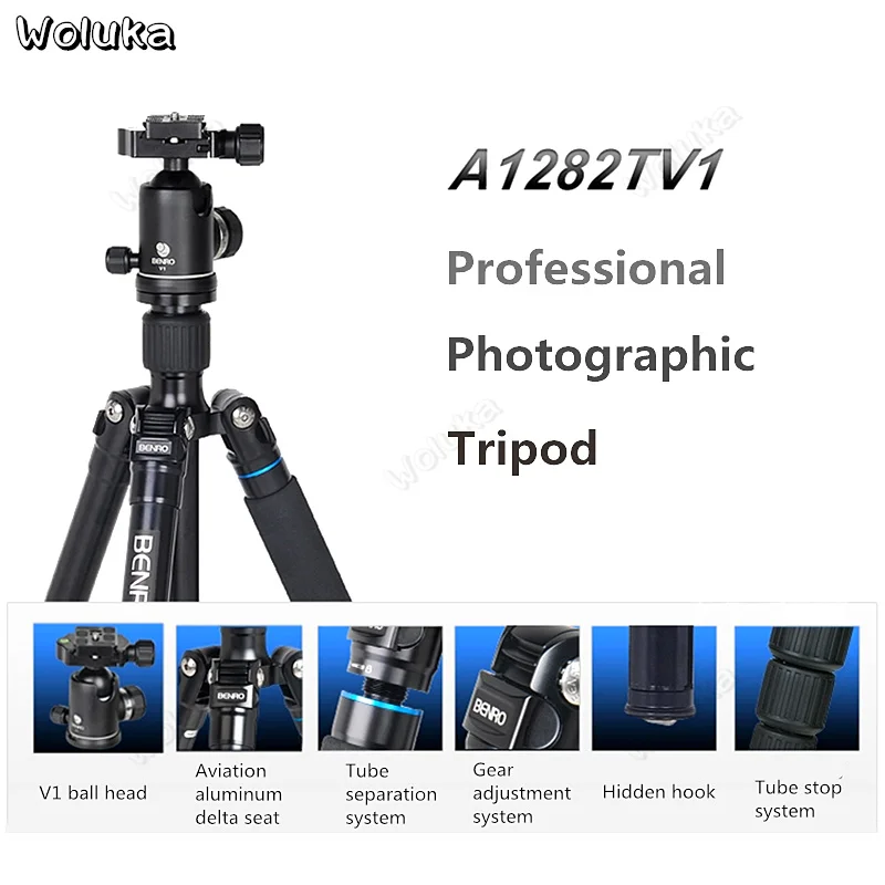 Штатив монопод A1282TV1 для профессиональной DSLR камеры портативный штатив