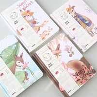 south korea stationery lovely hand written account book cartoon hardcover notebook student note diary book school office supply