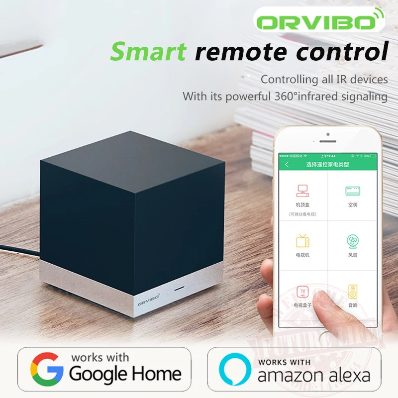 Голосовое управление Alexa и Google Home Orvibo MagicCube XiaoFang WiFi ИК пульт дистанционного