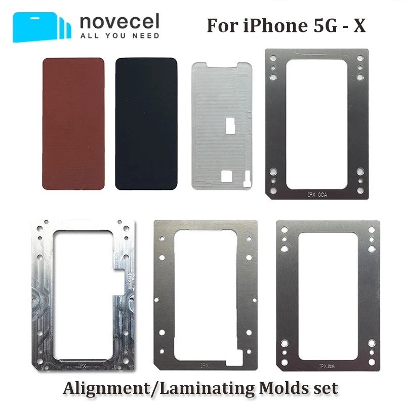 

Novecel Cellphone Repair for iPhone 6 6s 7 8 Plus Positioning Alignment Laminating molds Compatible for YMJ Machine Q5 Laminator