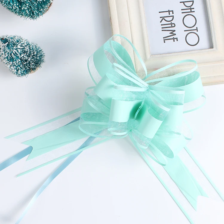 20Pcs Multi Colors Gift Packing Pull Bow Ribbons Gift Wrapping for DIY Wedding Birthday Party Decor Pullbows Christmas Supplies