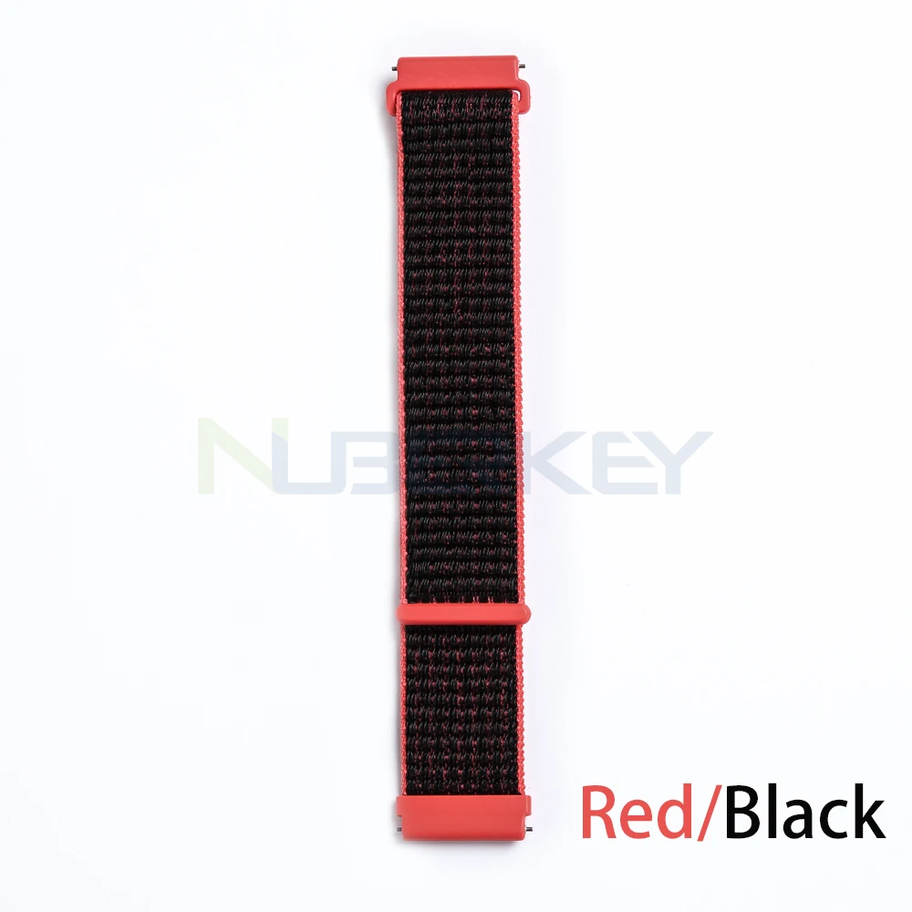 Red Black Спортивный сменный тканый нейлоновый ремешок для Fitbit Versa, дышащий регулируемый ремешок с застежкой, ремешок для часов Fitbit Versa, Смарт-часы - Цвет: Red Black