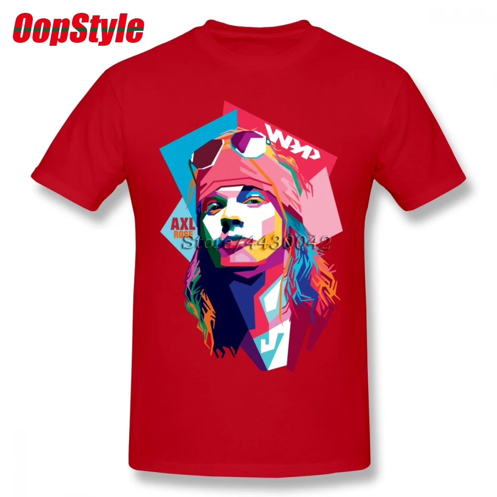 Мужская футболка с принтом пистолета N Roses Axl Rose Прямая поставка летняя хлопковая