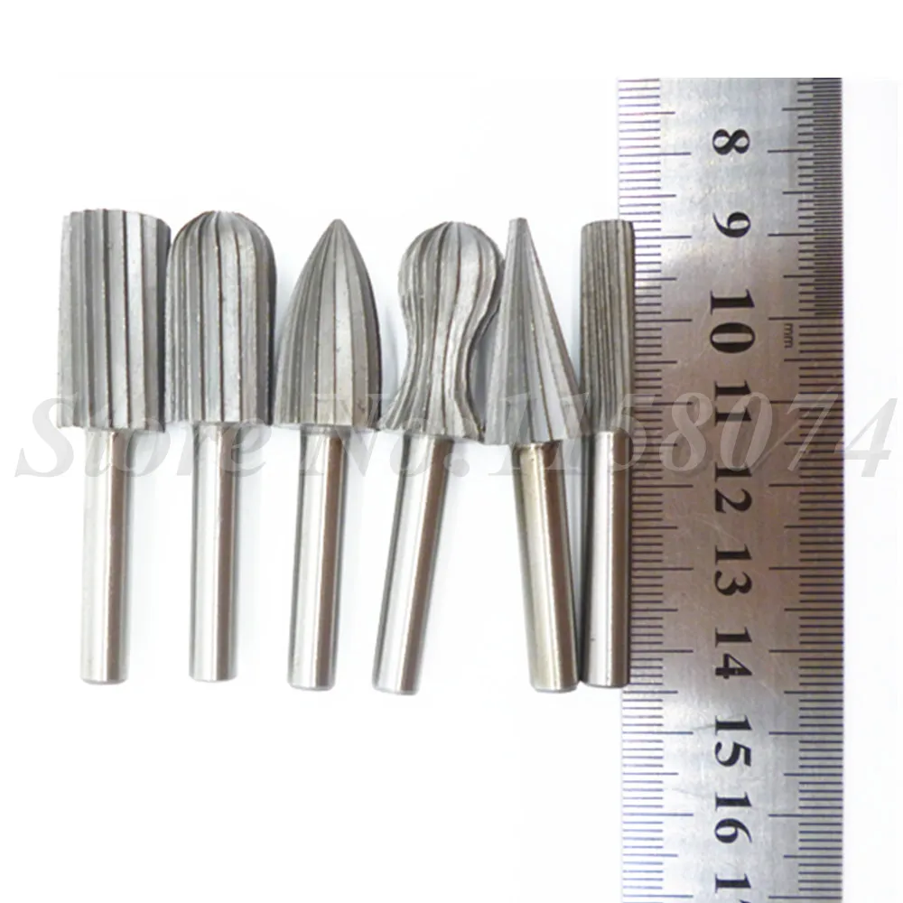6 шт. 6mm1/4 &quotротационный набор заусенцев ротационные напильники высокоскоростные