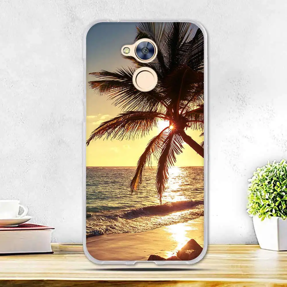 4 Чехол для huawei Honor 6A, мягкий силиконовый чехол с 3D рельефным рисунком, модная задняя крышка с цветочным рисунком для huawei Honor 6A 5,0 '', чехол s - Цвет: 4