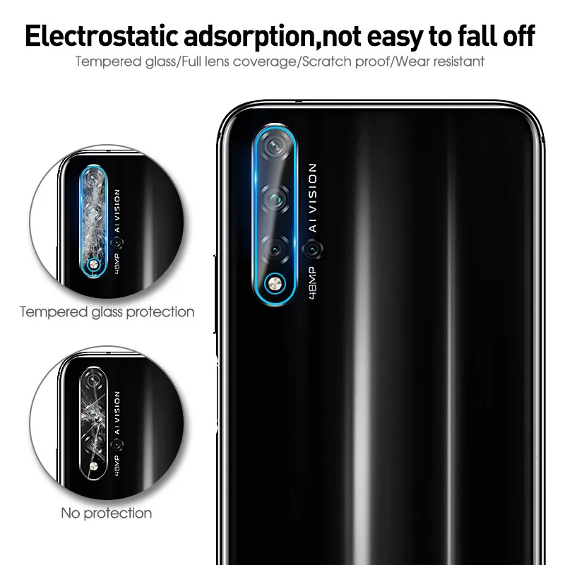 For Honor 10 Lite 9H Back Camera Lens Screen Protector Film Huawei 20 Pro 9 8X 8C 10i 20i Tempered Glass | Мобильные телефоны и