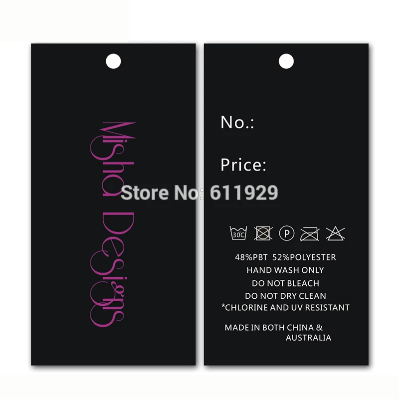 

Free Shipping Custom Clothes Paper Hang Tag