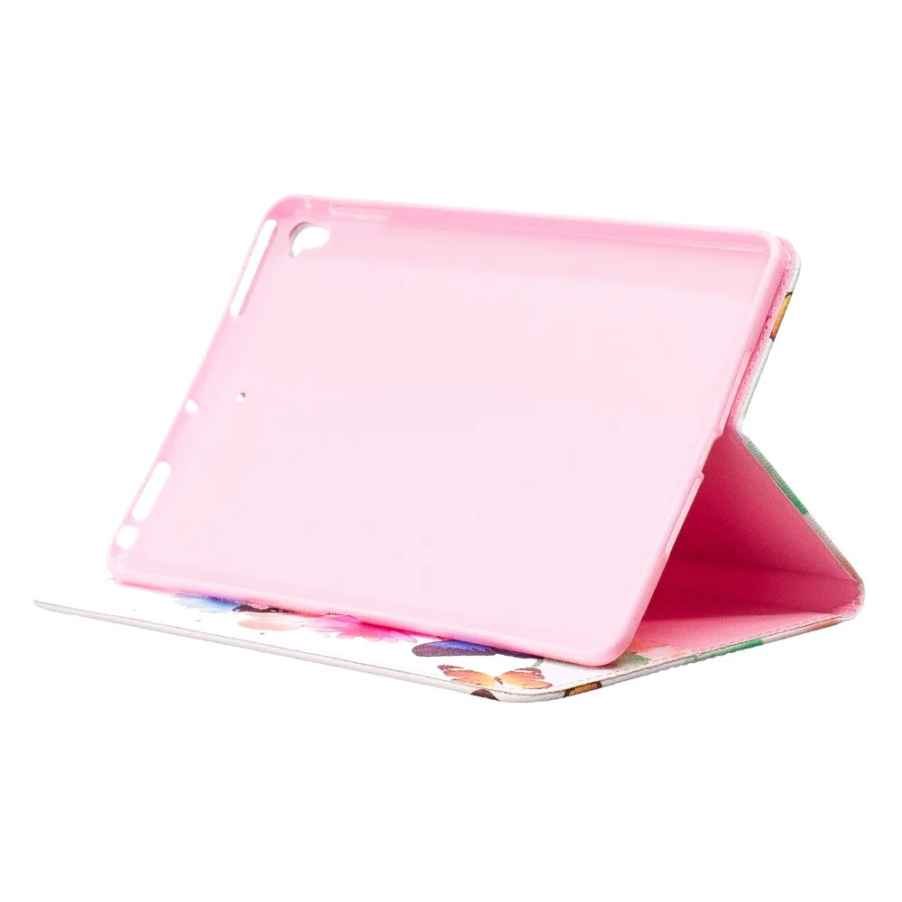 Coloful цветок кожа стенд cover case для ipad mini 5 ultra slim бумажник мягкая обложка 5|case for ipad|case