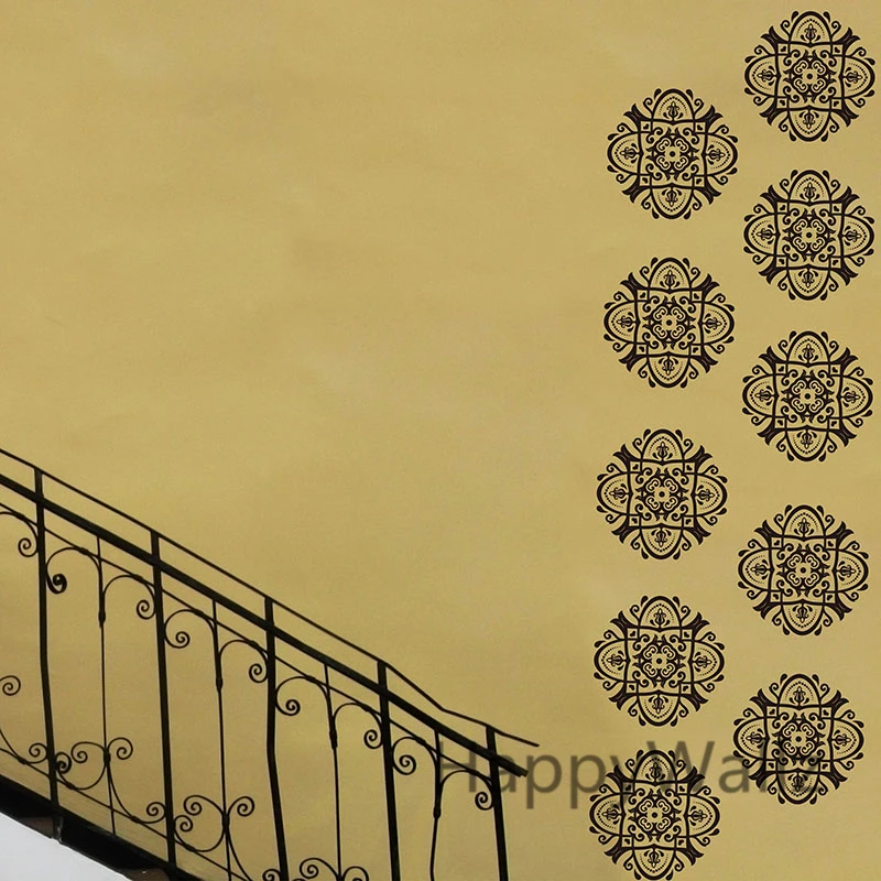 Наклейки на стену Damask декоративные наклейки с Дамасскими цветами съемное